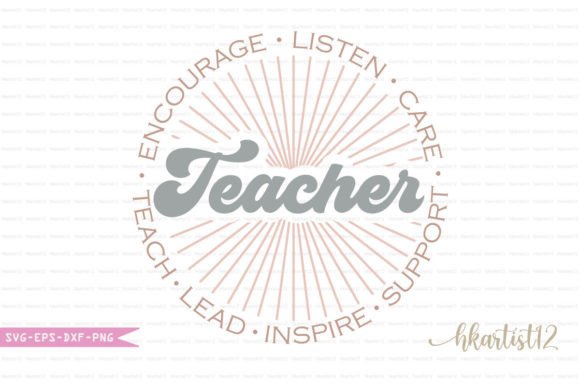 Encourage Listen Care Teach Lead Inspire Graphics for Crafts