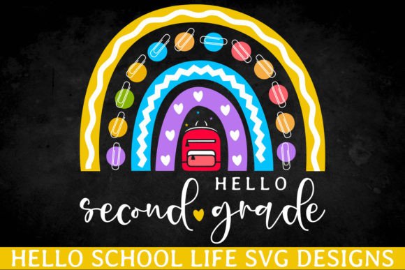 Hello Second Grade Svg: Crafts & Graphics