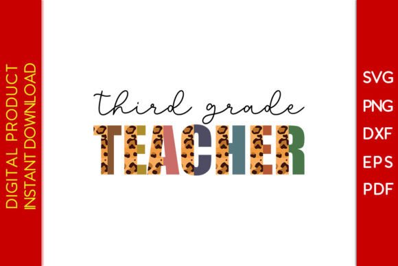 Leopard Teacher Graphics for Crafts