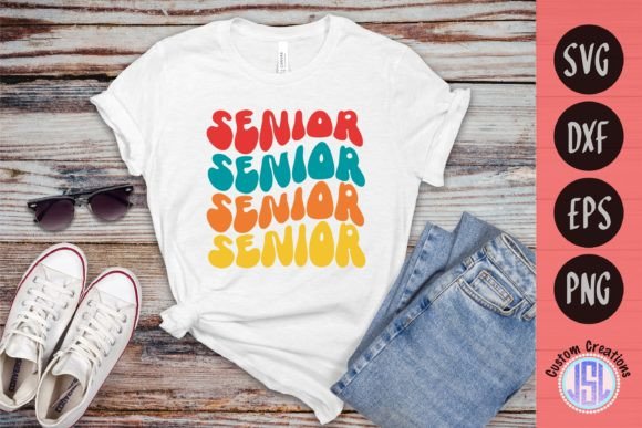 Retro Groovy Senior Graphics for Crafts