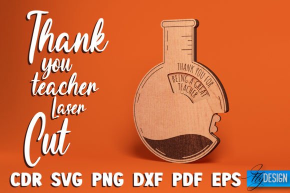 Thank You Teacher Laser Cut SVG: Crafts & Graphics